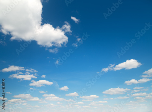 Sunny day with white clouds