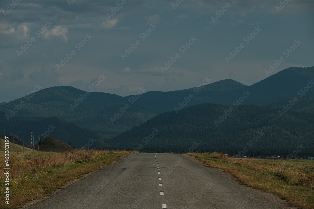 Road to Tyungur in the Republic of Altai