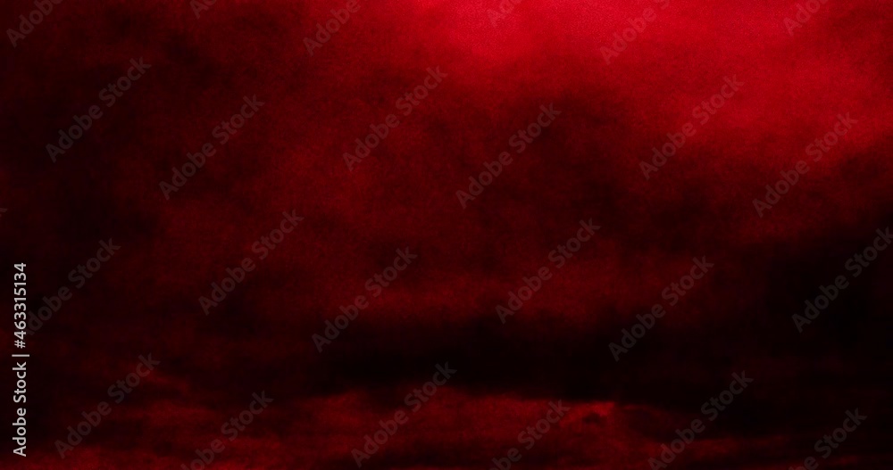 Animation of dark, stormy halloween red sky