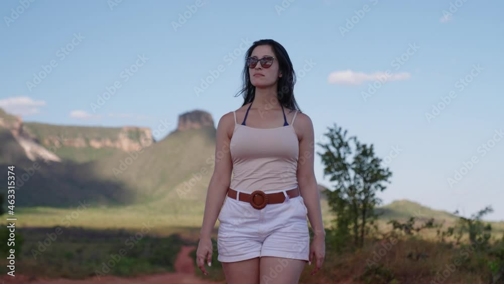 Woman walking at Landscapte of Jalapao national park in Brazil
Woman walking at Landscapte of Jalapao national park in Brazil