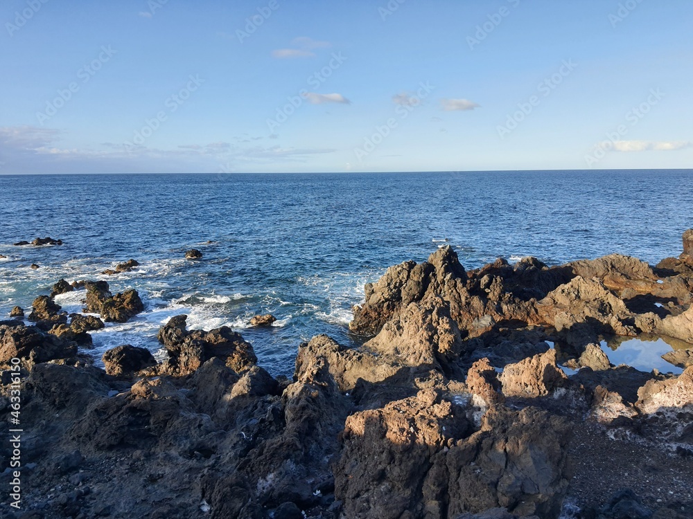 Rocks and ocean