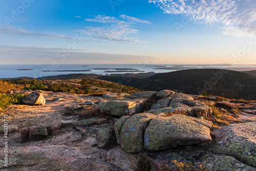Sunset from Cadillac Mountain - Blue Hill Overlook, Acadia National Park, Maine