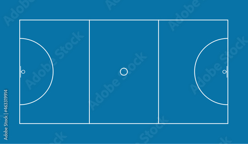 netball pitch sports field template