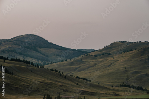 Landscape near the Ulagan district center in the Republic of Altai