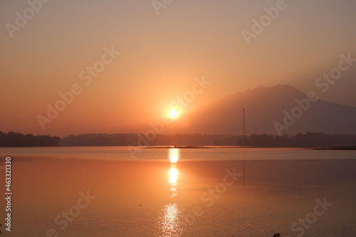 sunrise over lake © prakosonic