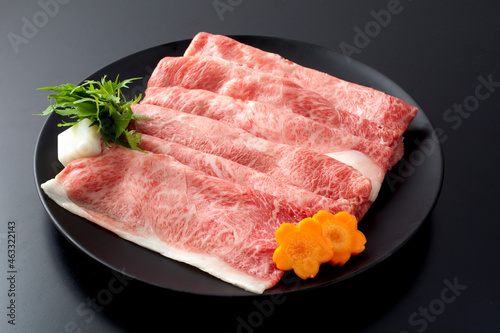 Cuadro en lienzo すき焼き肉　　スタジオ撮影