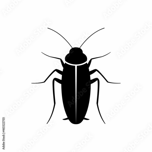 Cockroach icon vector design Isolated on white background.