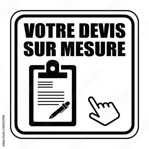 Logo votre devis sur mesure.