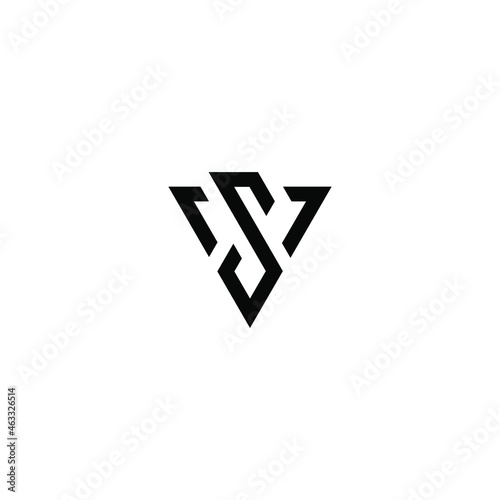 sv latter vector logo abstrack