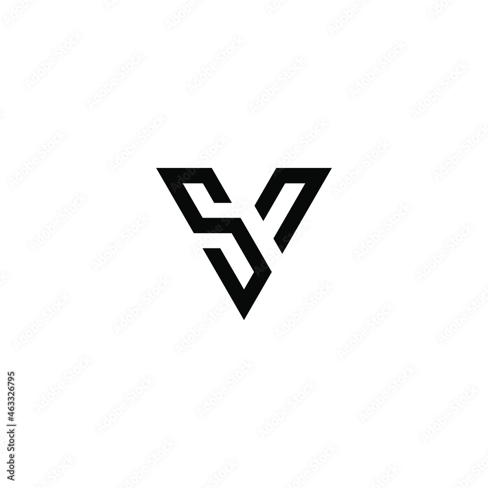 sv latter vector logo abstrack sv latter vector logo abstrack