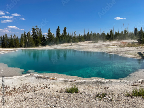 Yellowstone National Park West Thumb Black Pool Hot Spring