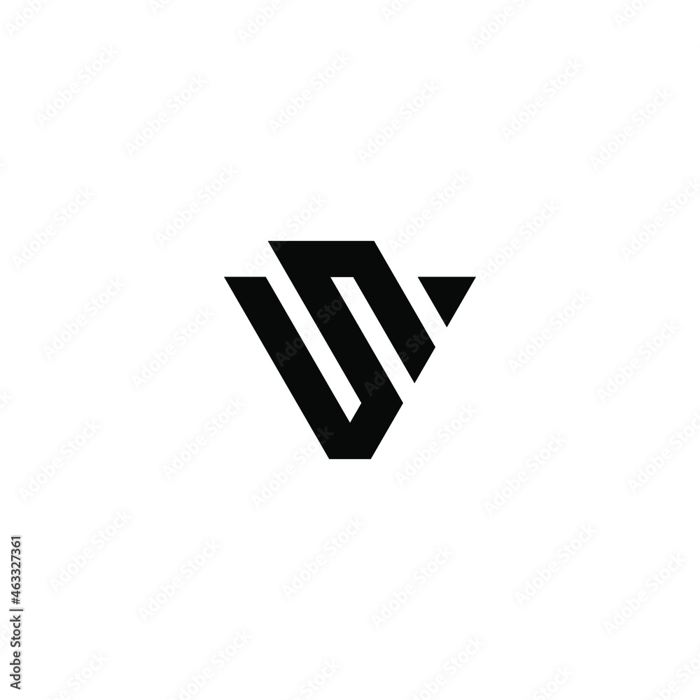 sv latter vector logo abstrack
