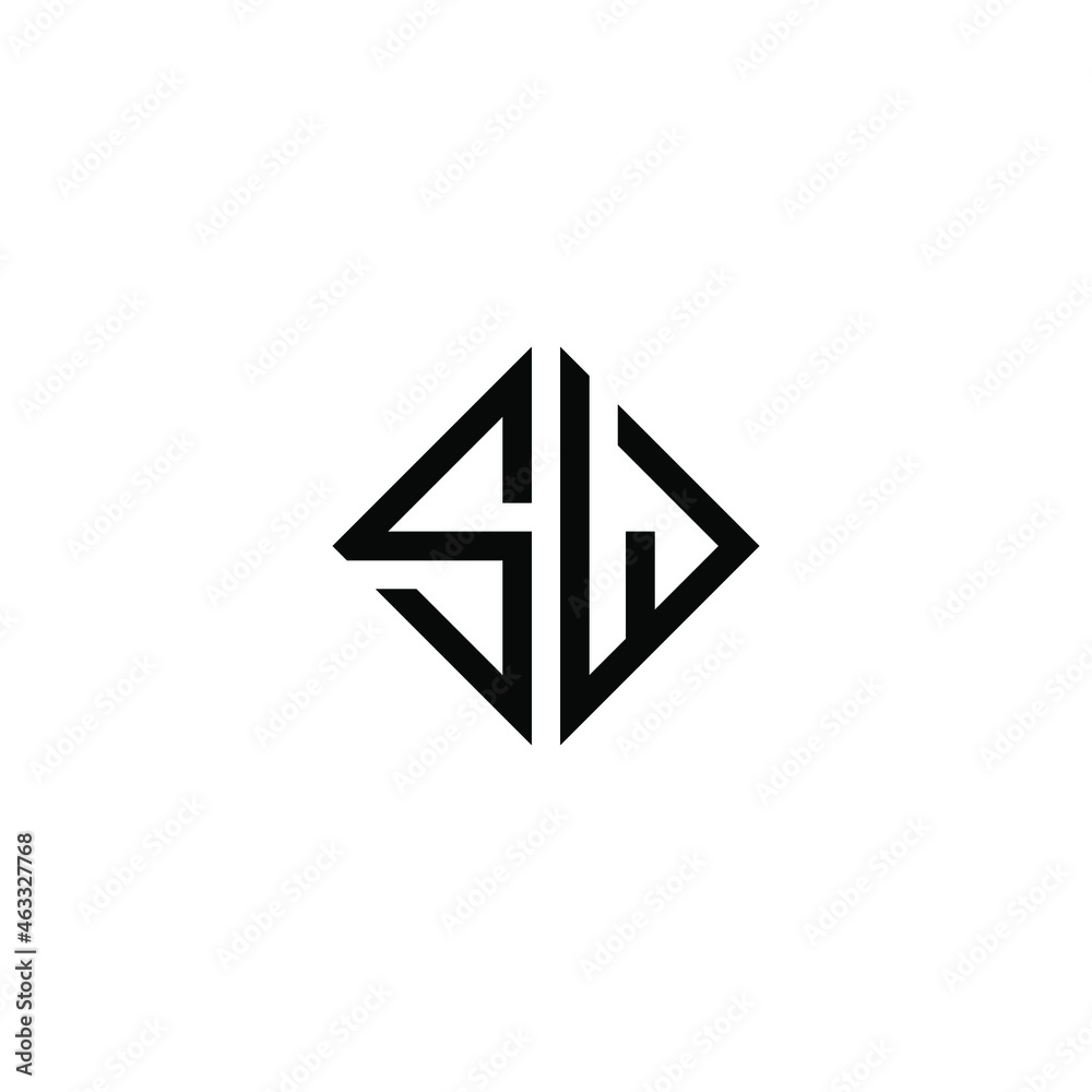 sw latter vector logo abstrack sw latter vector logo abstrack