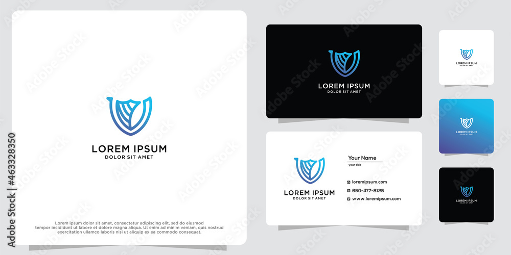 Shield logo vector design template Shield logo vector design template