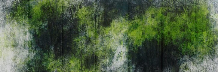 Wandcirkels Olijfgroen Abstract groen bos schilderkunst  © Fariz Ardiansyah