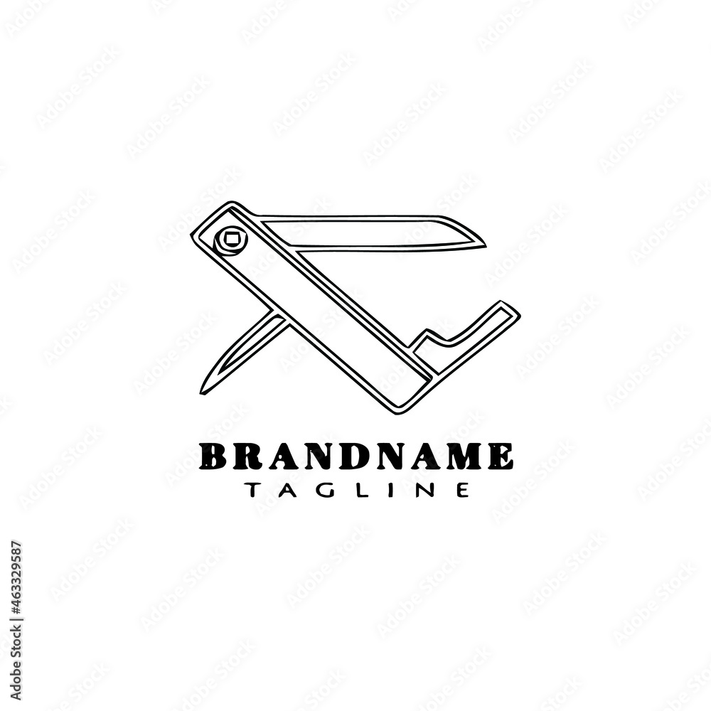 knife cartoon logo icon design template black isolated vector illustration knife cartoon logo icon design template black isolated vector illustration