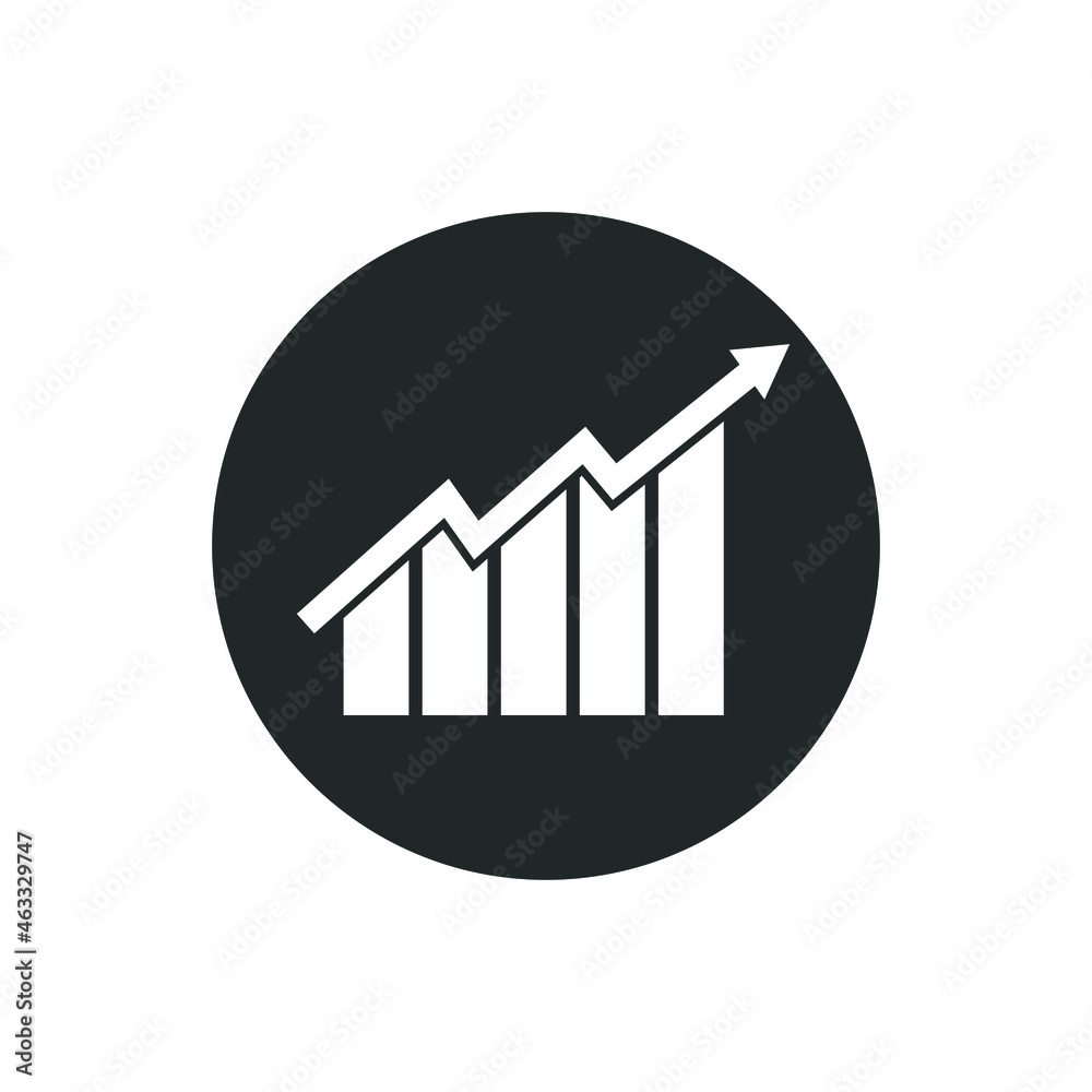 Growth_chart vector icon illustration sign Growth_chart vector icon illustration sign