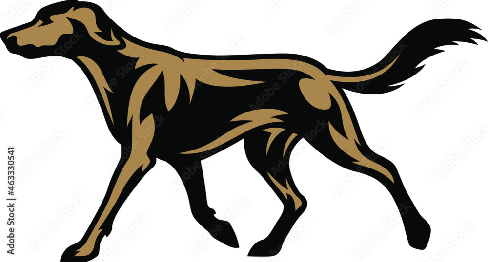 custom made wallpaper toronto digitalSilhouette of Trotting Labrador Retriever Dog