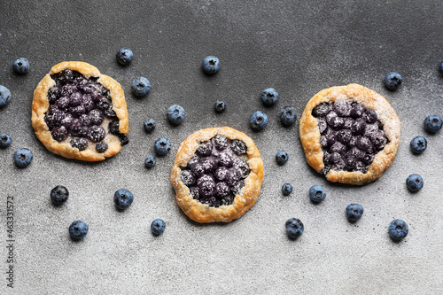Homemade blueberry galettes...