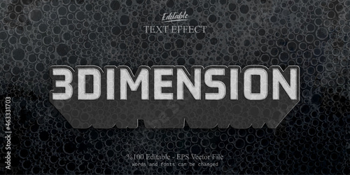 Dimension Editable Text