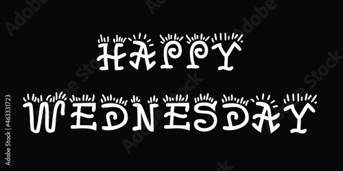 Happy Wednesday vector Illustration. 