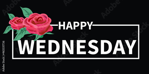 Happy Wednesday vector Illustration. 