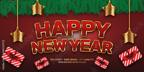 Happy New Year Editable Text