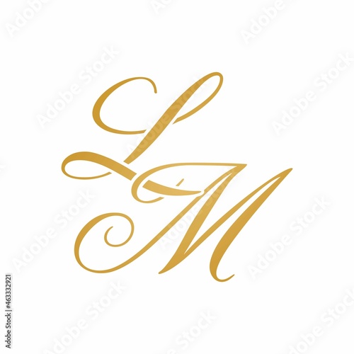 LM initial monogram logo