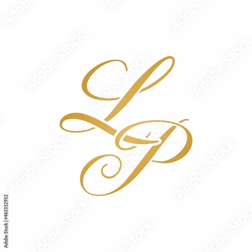 LP initial monogram logo