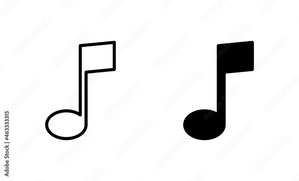 Music icons set. note music sign and symbol Music icons set. note music sign and symbol