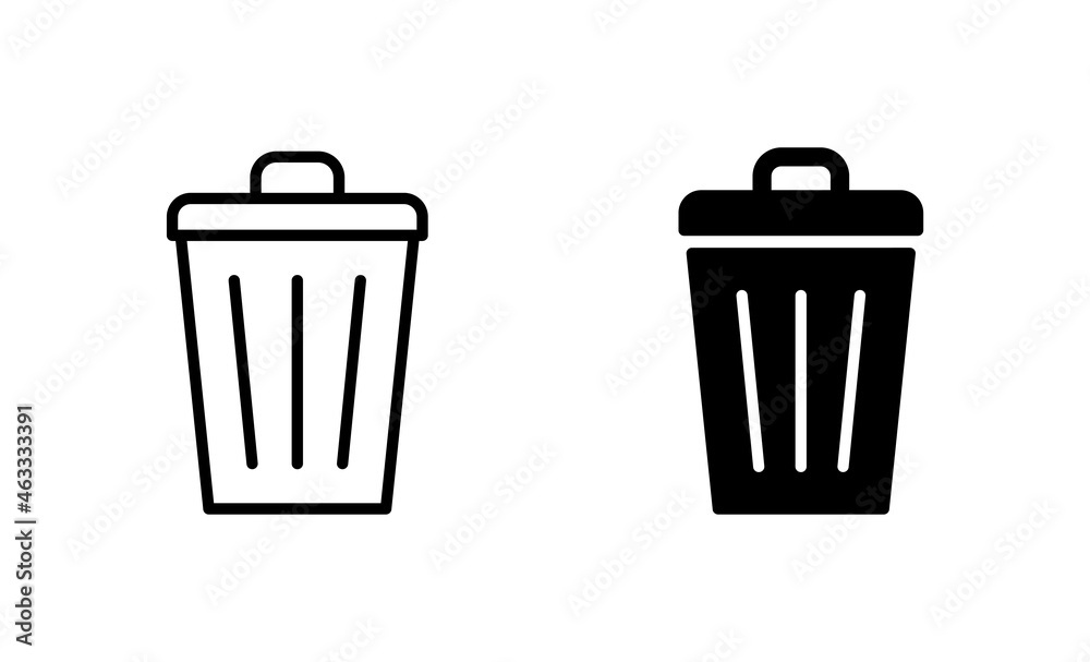 Trash icons set. trash can icon. delete sign and symbol. Trash icons set. trash can icon. delete sign and symbol.