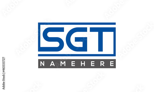 SGT creative three letters logo