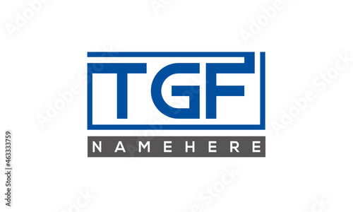 TGF creative three letters logo © PIARA KHATUN