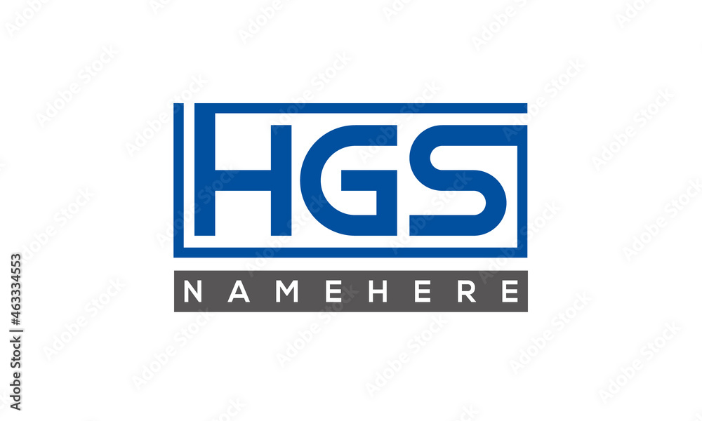 HGS creative three letters logo HGS creative three letters logo