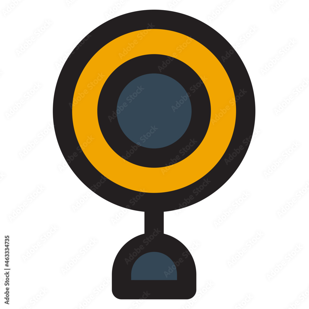 icon vector webcam Flat Outline Style icon vector webcam Flat Outline Style