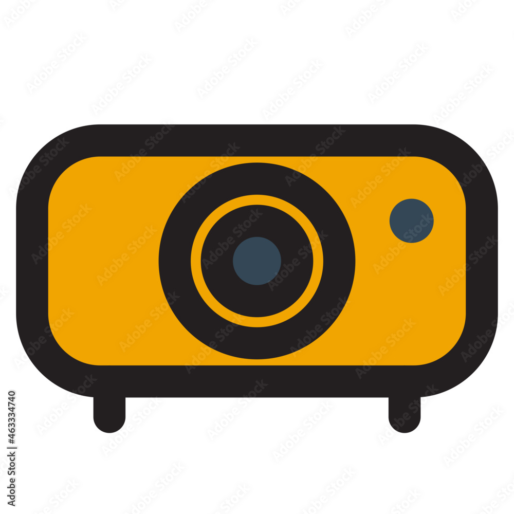 icon vector projector Flat Outline Style icon vector projector Flat Outline Style