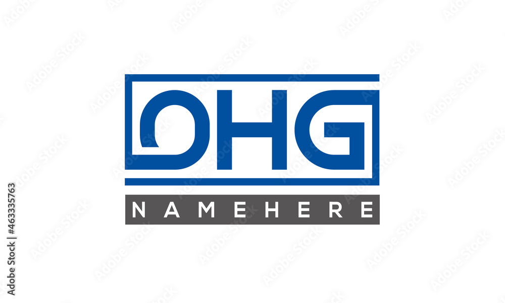 OHG creative three letters logo OHG creative three letters logo