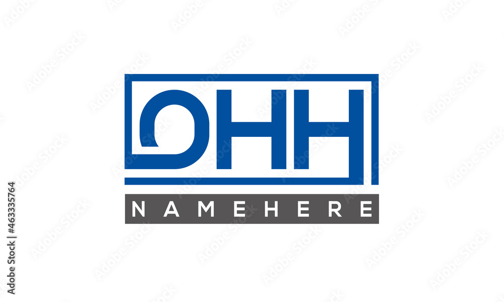 OHH creative three letters logo OHH creative three letters logo