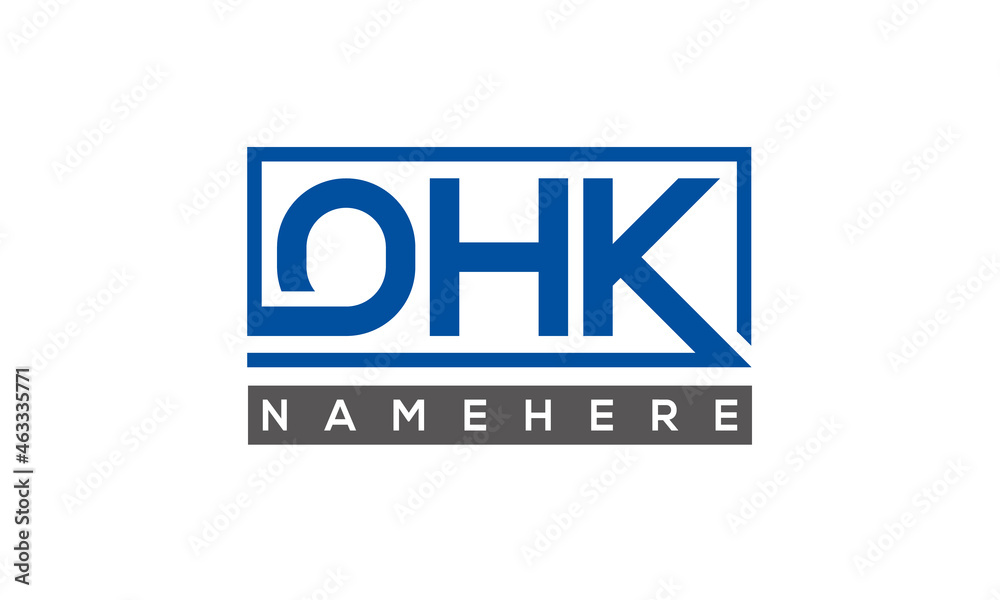OHK creative three letters logo	
