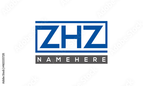 ZHZ creative three letters logo 