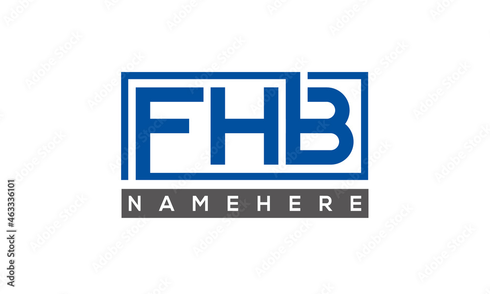 FHB creative three letters logo FHB creative three letters logo