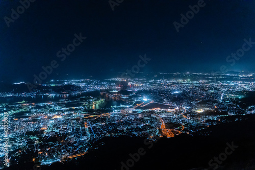 夜の皿倉山