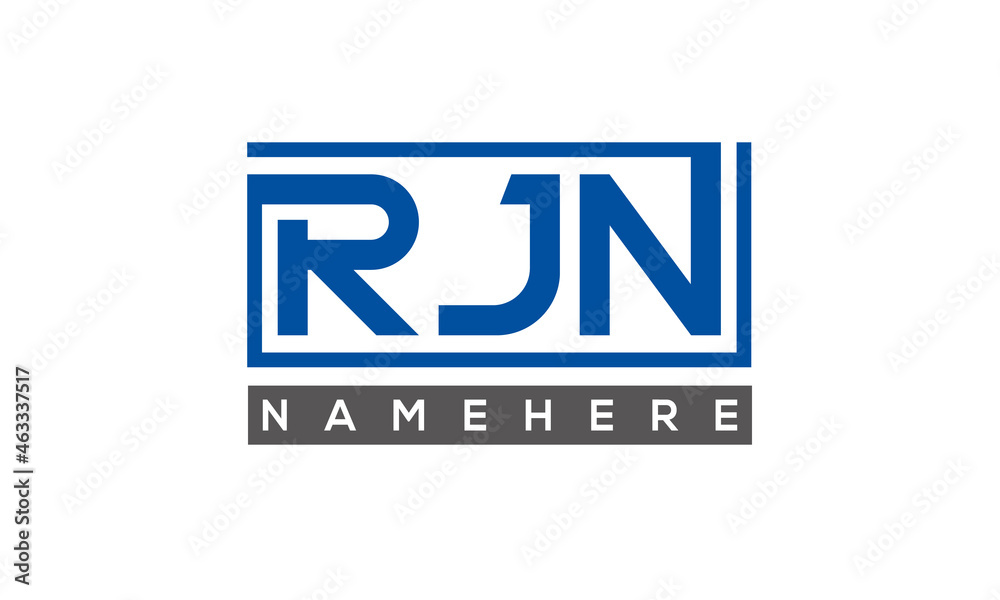 RJN creative three letters logo RJN creative three letters logo