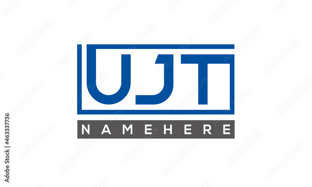 UJT creative three letters logo UJT creative three letters logo