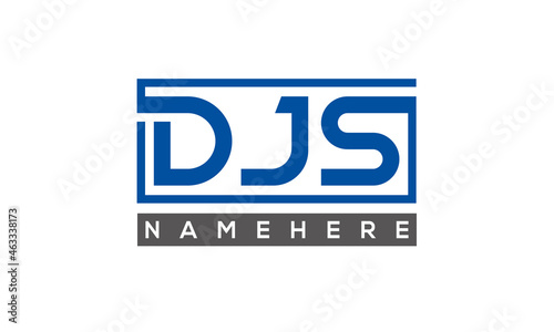 DJS creative three letters logo