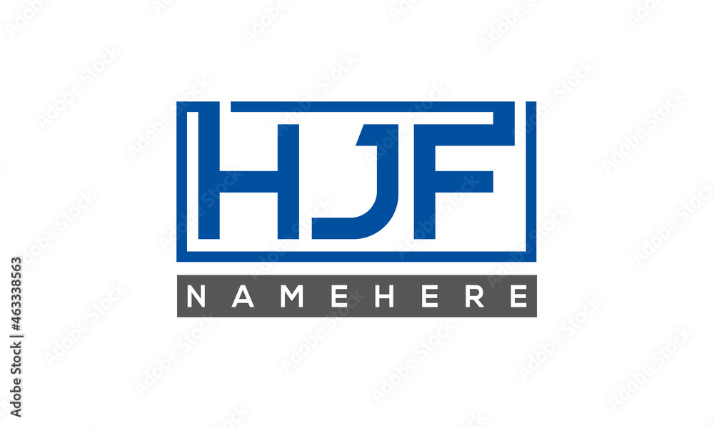 HJF creative three letters logo HJF creative three letters logo