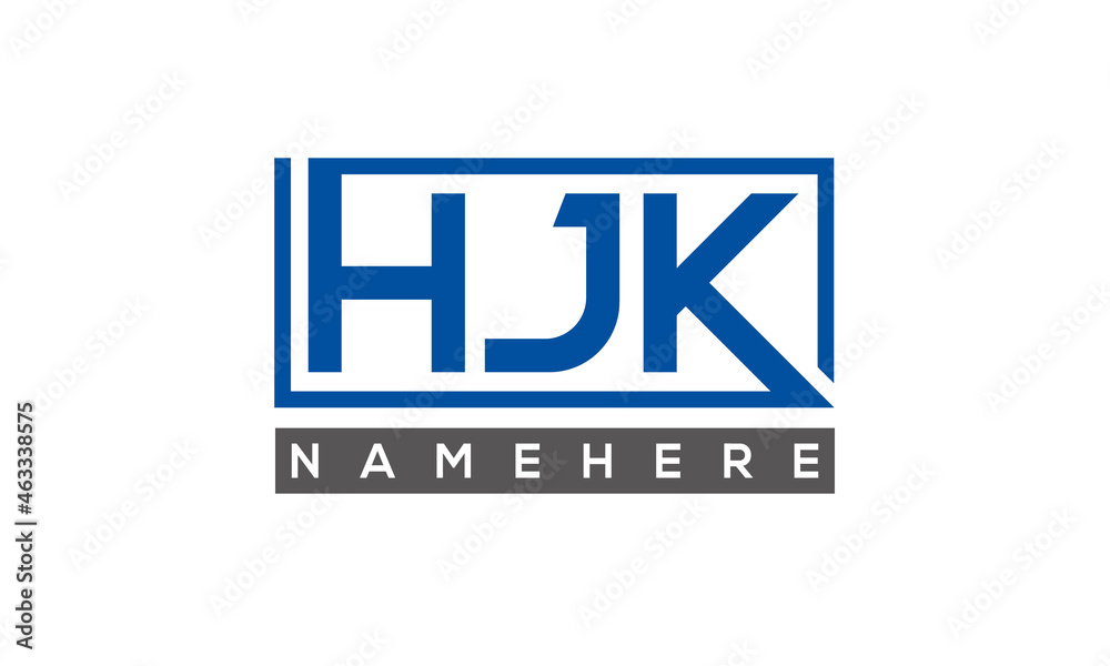 HJK creative three letters logo HJK creative three letters logo