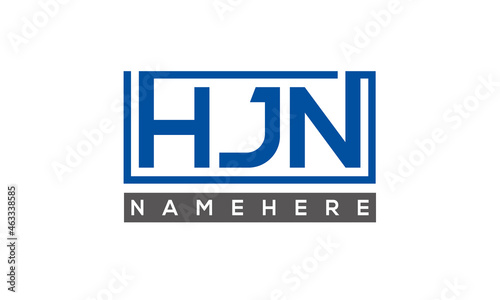 HJN creative three letters logo