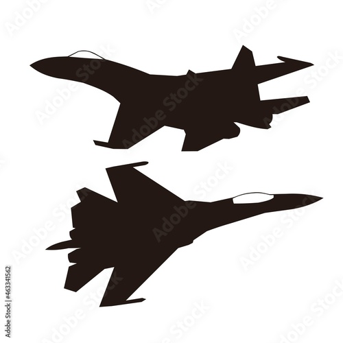 modern jet fighter sukhoi vector design