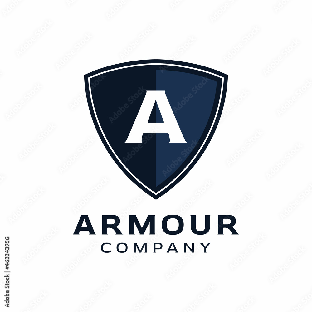 shield armor initial A logo design vector shield armor initial A logo design vector